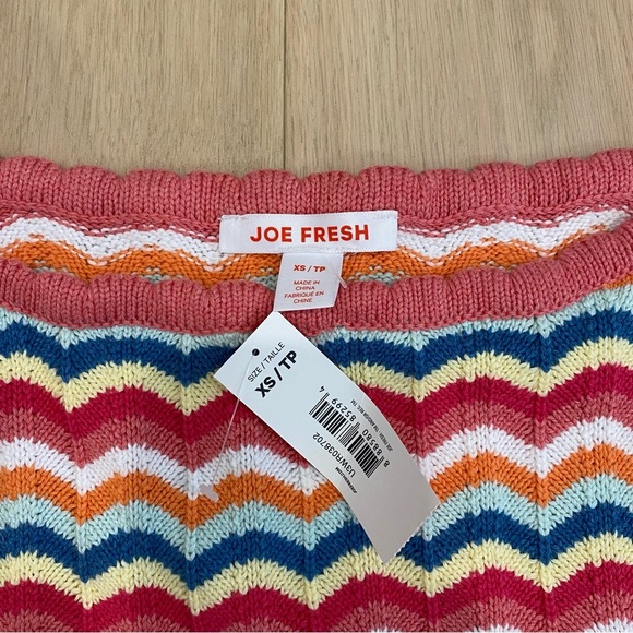 Joe Fresh | Pink Knit Crochet Tank NWT 💞 - Picture 2 of 3